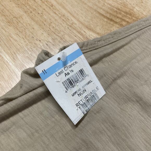 Standard James Perse NWT Scoop Back Tank Dress Size 1 US Small Tan Burnout - Picture 4 of 10